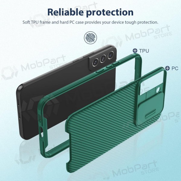 Samsung Galaxy S24 Plus Handyhülle „Nillkin CamShield Pro“ (Grün)
