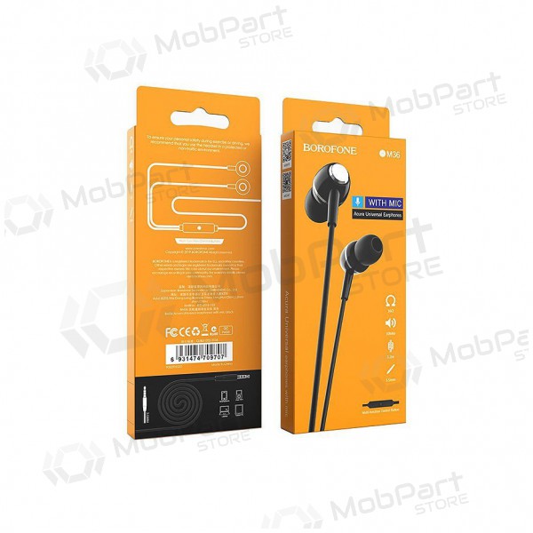 Freisprecheinrichtung Borofone BM36 3,5mm (Schwarz) Freisprecheinrichtung Borofone BM36 3,5mm (Schwarz)