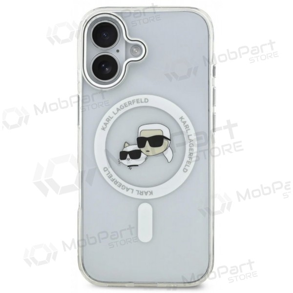 Apple iPhone 17 hülle - Karl Lagerfeld IML K&CH Heads Metal Frame MagSafe (transparent)