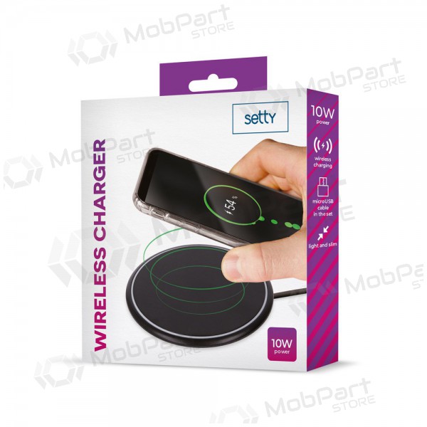 Ladegerät kabellos Setty 10W (Schwarz)