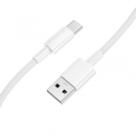 USB-C kabel borofone bx117 USB-A auf USB-C 1 m weiß.