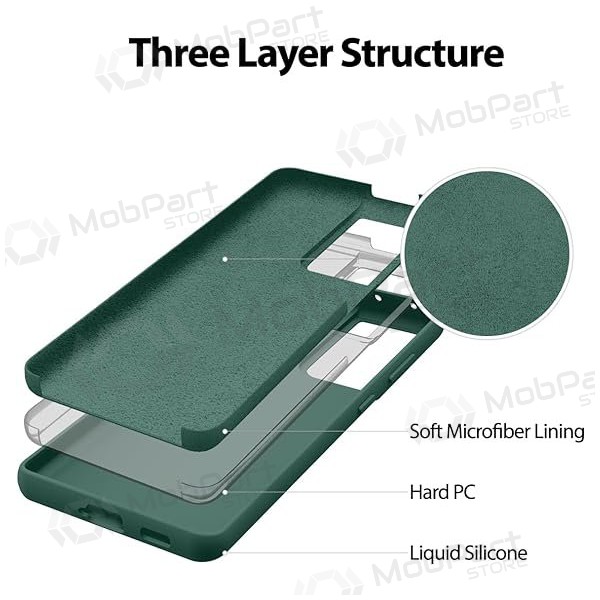 Handyhülle Mercury Silicone Case Samsung A366 A36 5G Dunkelgrün