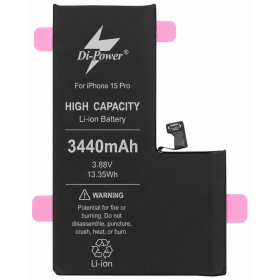Apple iPhone 15 Pro Akku, Di-Power 3440 mAh (erhöhte Kapazität)
