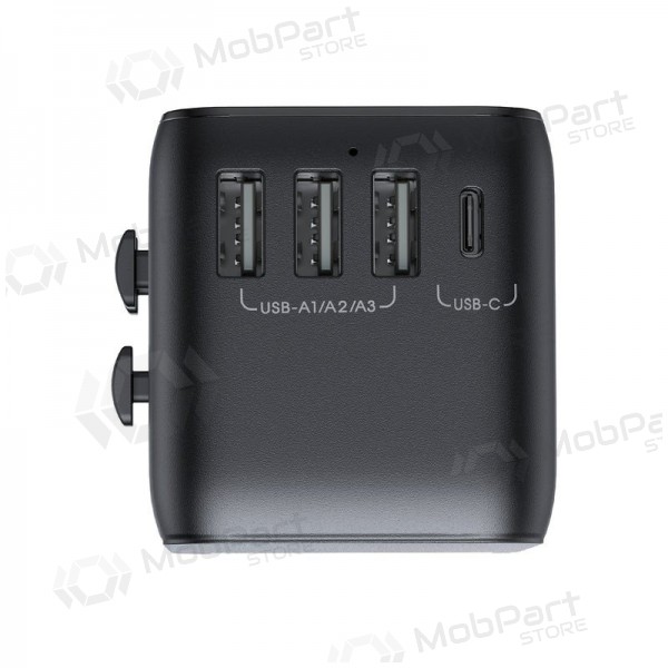 Universal kelioninis Ladegerät Joyroom JR-TCW01 3xUSB-A/USB-C Schwarz