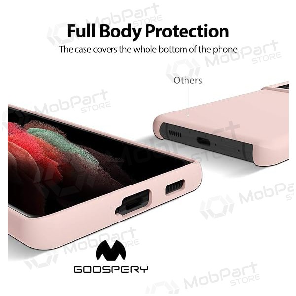 Handyhülle Mercury Silicone Case Samsung A566 A56 5G rosa Sand