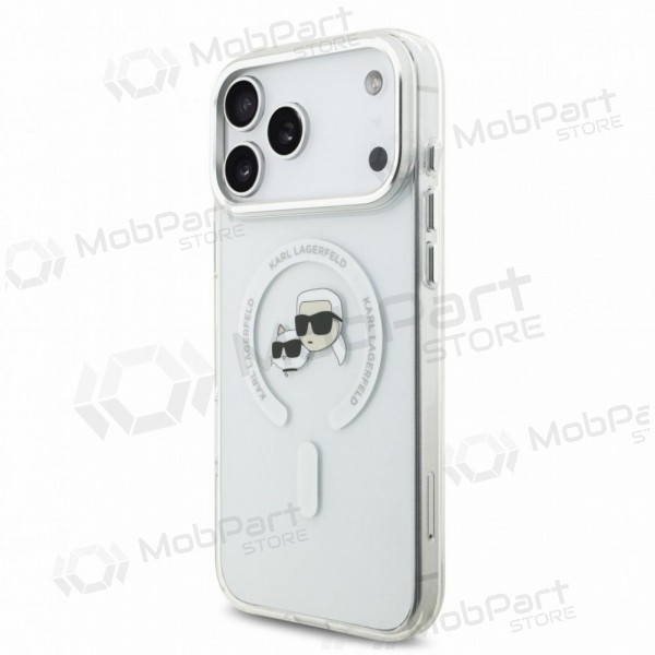 Apple iPhone 18 Pro Max hülle - Karl Lagerfeld IML K&CH Heads Metal Frame MagSafe (transparent)
