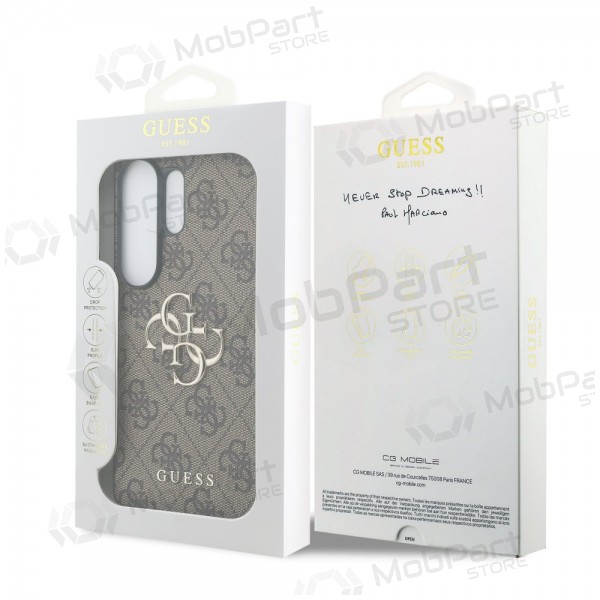 Samsung Galaxy S26 Ultra hülle - Guess PU 4G Metal Logo (braun)