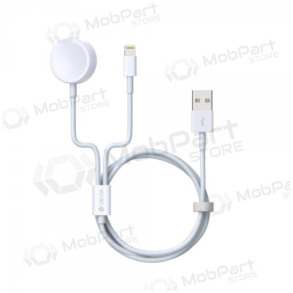 USB Kabel Devia Smart 2in1 Lightning+Apple Watch wireless Ladegerät