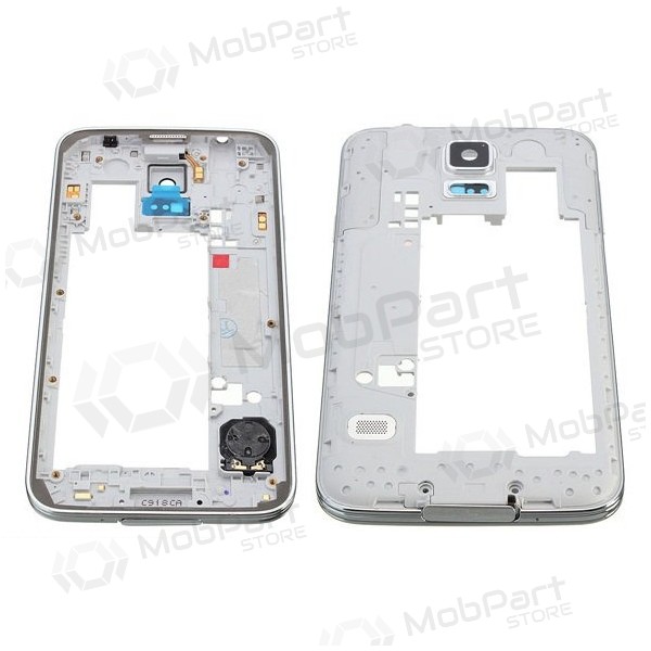 Samsung G900F S5 Handy-Rahmen (Silbrig)