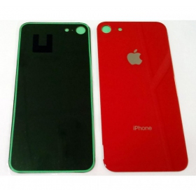 Apple iPhone 8 Rückseite Akkudeckel (Rot) (bigger hole for camera)