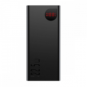externe Batterie Power Bank Baseus Adaman 22.5W 20000mAh + Type-C 0.3m Schwarz PPAD070101