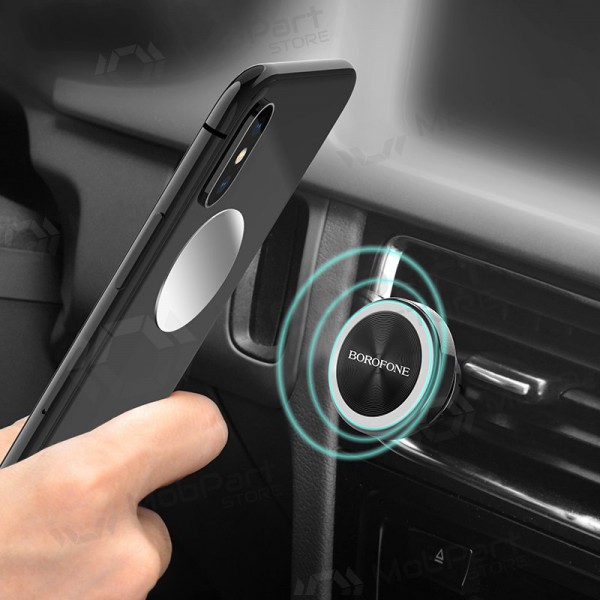 Automobilinis Universal telefono laikiklis Borofone BH6, tvirtinamas ant ventiliacijos grotelių, magnetinis, Schwarz Automobilinis Universal telefono laikiklis Borofone BH6, tvirtinamas ant ventiliacijos grotelių, magnetinis, Schwarz