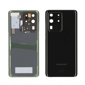 Samsung G988 Galaxy S20 Ultra Rückseite Akkudeckel Schwarz (Cosmic Black) (gebraucht grade A, original)