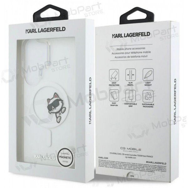 Samsung Galaxy S26 Ultra hülle - Karl Lagerfeld IML Choupette Peekaboo Logo Magnetic (transparent)