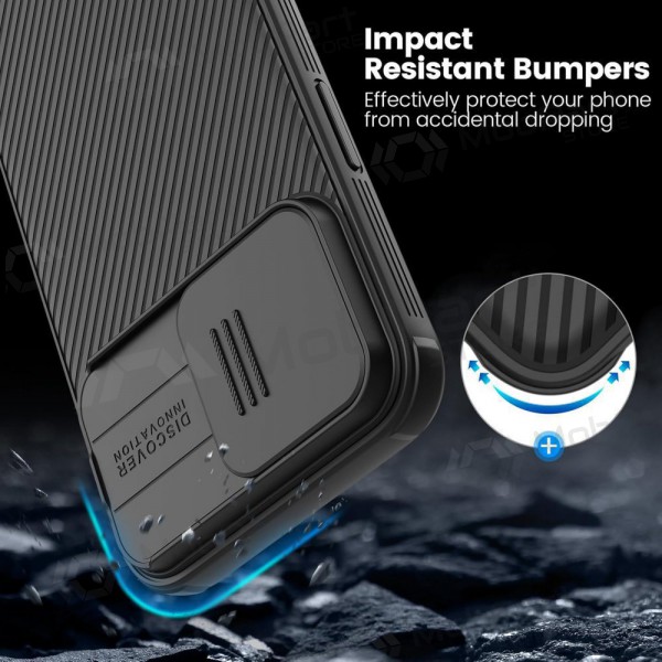 Apple iPhone 15 Plus Handyhülle „Nillkin CamShield Pro“ (Schwarz)