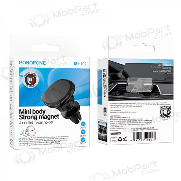 Halterung für Autotelefon Borofone BH102 (air vent) Schwarz