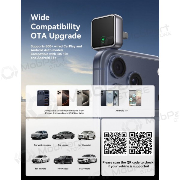 Kabelloser CarPlay / Android Auto Adapter Joyroom JR-CP3 schwarz