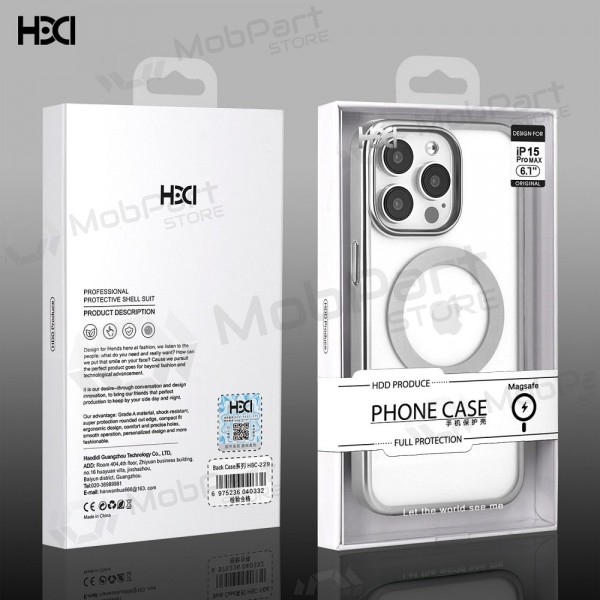 Handyhülle HDD Electro MagSafe Case Apple iPhone 12 Pro Max Grau