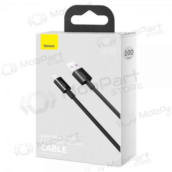 USB Kabel Baseus Superior iš USB į Type-C 66W 2.0m Schwarz CATYS-A01