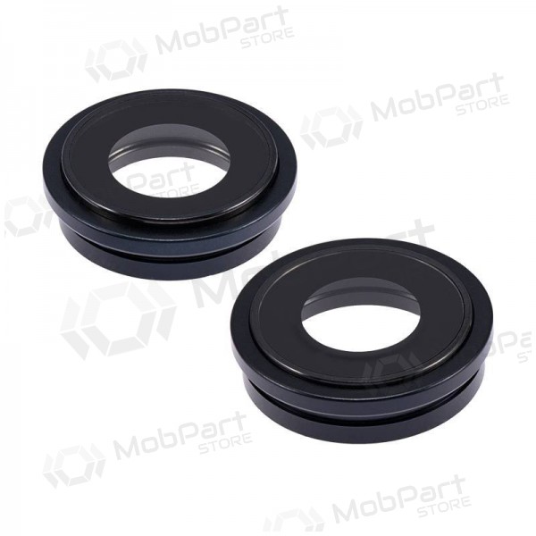 iPhone 14 / 14 Plus Kameraglas (2Stck) (Schwarz) (mit Rahmen)