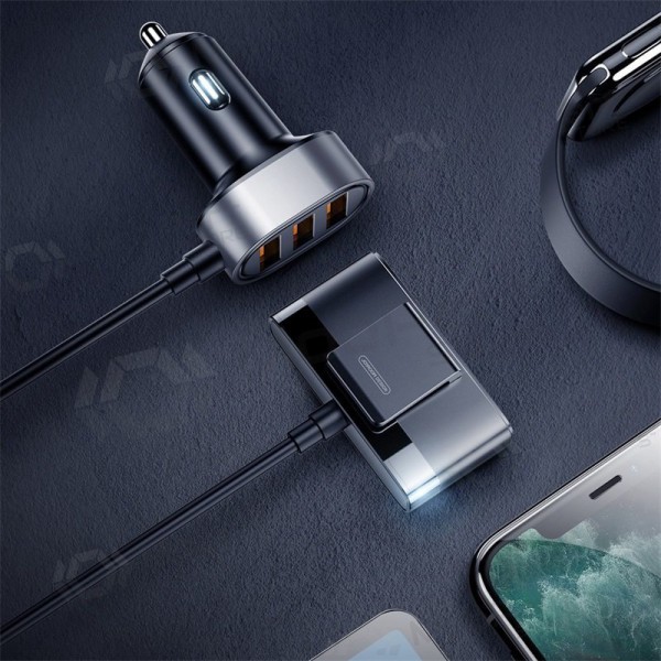 Ladegerät automobilinis Joyroom JR-CL03 5xUSB 6.2A (Schwarz)
