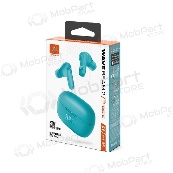 Drahtlose kopfhörer JBL Wave Beam 2 Bluetooth TWS blau