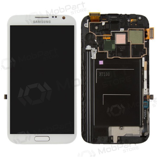 Samsung Galaxy Note 2 Display (Weiß) (mit Rahmen) (original) Samsung Galaxy Note 2 Display (Weiß) (mit Rahmen) (original)