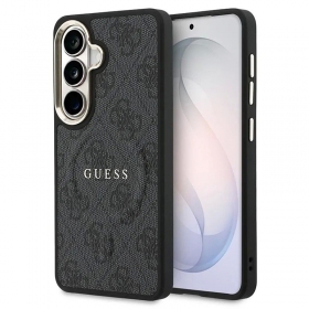 Samsung Galaxy S26 hülle - Guess PU Leather 4G Gold Frame Magnetic (braun)