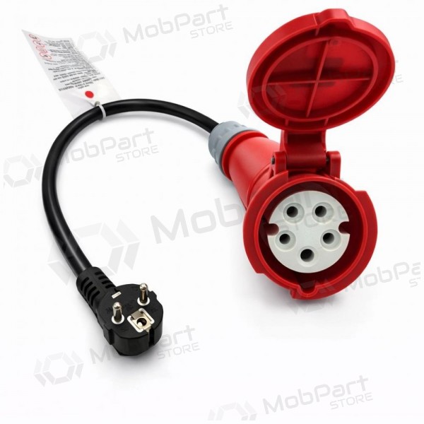 Adapter Reach CEE 16A 400 V auf 220 V Schuko schwarz