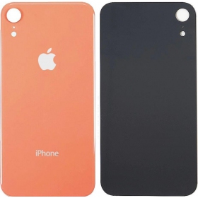 Apple iPhone XR Rückseite Akkudeckel  (coral) (bigger hole for camera)