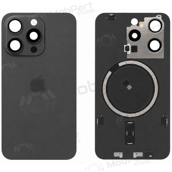 Apple iPhone 15 Pro rückseitige Abdeckung (schwarz) (Premium)