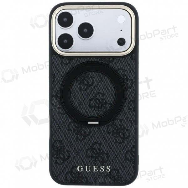 Apple iPhone 18 Pro Max hülle - Guess PU 4G Ring Stand MagSafe (schwarz)