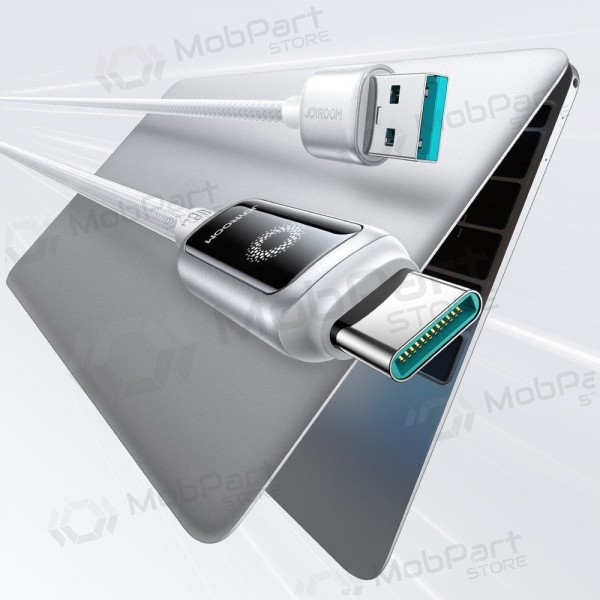 USB-C kabel joyroom S-A55 starflight USB-A auf USB-C 1.2 m 66 W weiß.