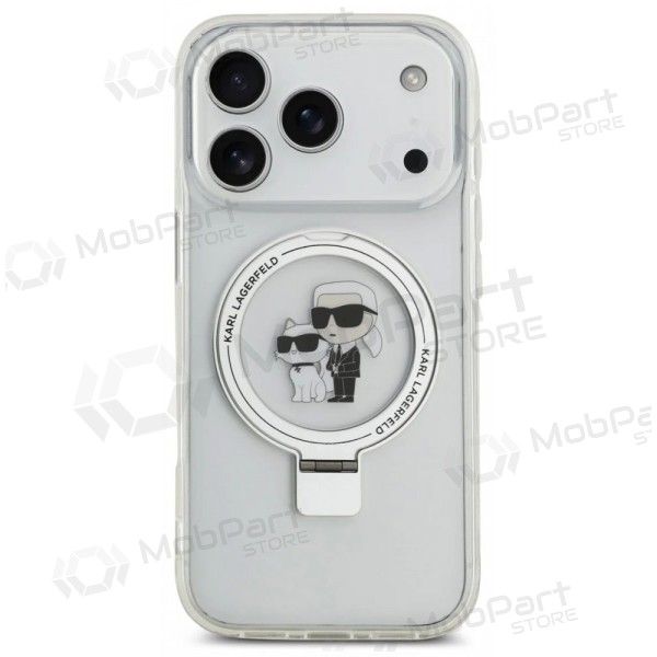 Apple iPhone 17 Pro Max hülle - Karl Lagerfeld Ringstand Karl and Choupette MagSafe (transparent)