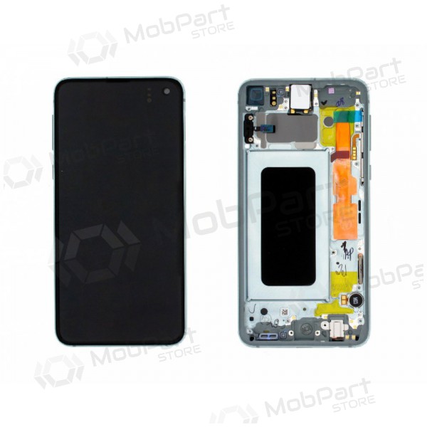 Samsung G970F Galaxy S10e LCD Display (Prism Green) (mit Rahmen) (gebraucht grade A, original)