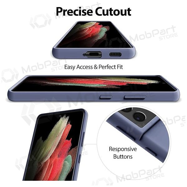 Samsung Galaxy S21 Silikonhülle Mercury Lavendelgrau