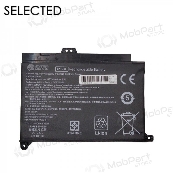 HP BP02XL, 4500mAh Laptop-Batterie / Akku, Selected HP BP02XL, 4500mAh Laptop-Batterie / Akku, Selected