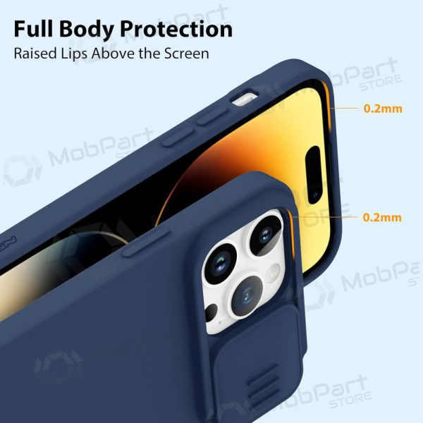 Apple iPhone 14 Plus Handyhülle „Nillkin Silicone“ (Dunkelblau)