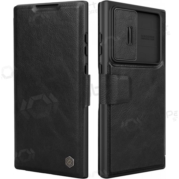 Samsung Galaxy S23 FE Handyhülle „Nillkin Leather“ (Schwarz)
