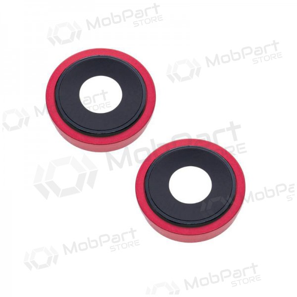 Apple iPhone 13 Kameraglas (2Stck) (Rot) (mit Rahmen)