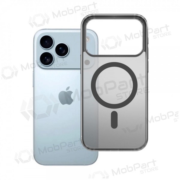 Apple iPhone 17 Pro Max, 18 Pro Max hülle - 3mk Frosty MagCase (schwarz)