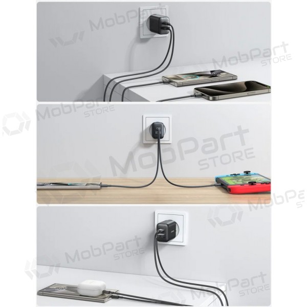 Ladegerät Joyroom JR-TCF13 USB-C/USB-A 25W Schwarz