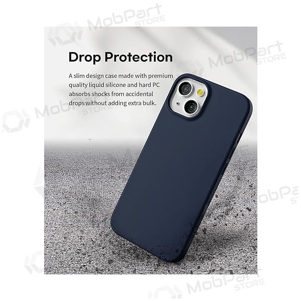 Apple iPhone 14 hülle - Mercury Soft Feeling (dunkelblau)