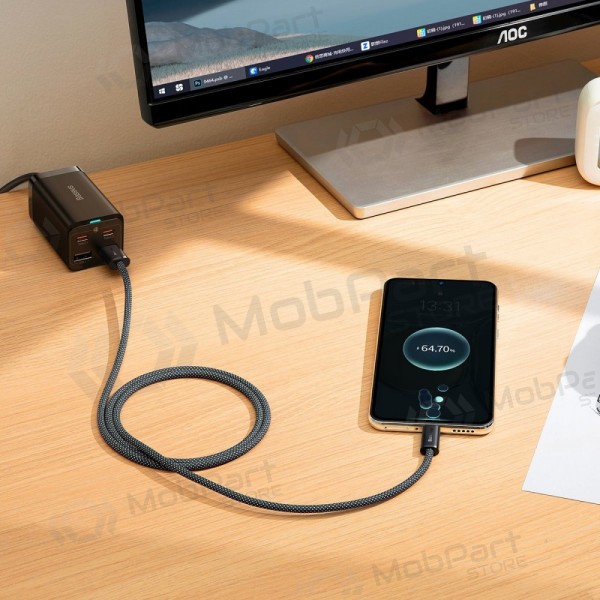 USB Kabel Baseus Dynamic 100W USB-A to Type-C 1.0m Grau CALD000616