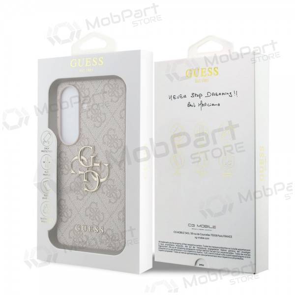 Samsung Galaxy S26 hülle - Guess PU 4G Metal Logo (rosa)