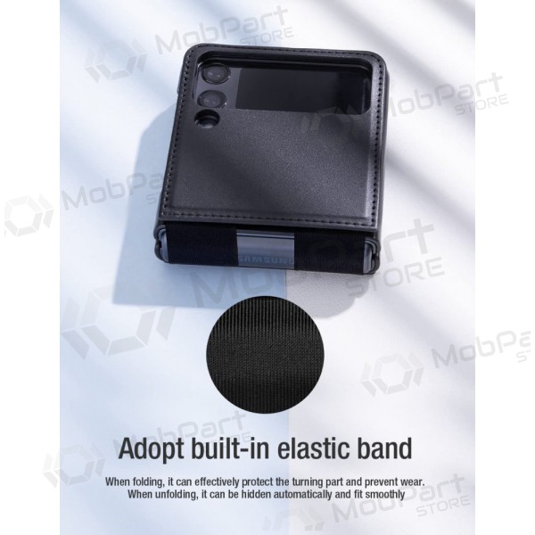 Samsung Galaxy Z Flip4 hülle -Nillkin Leather- (schwarz)