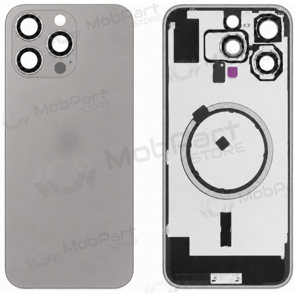 Apple iPhone 16 Pro Max rückseitige Abdeckung (grau) (Premium)