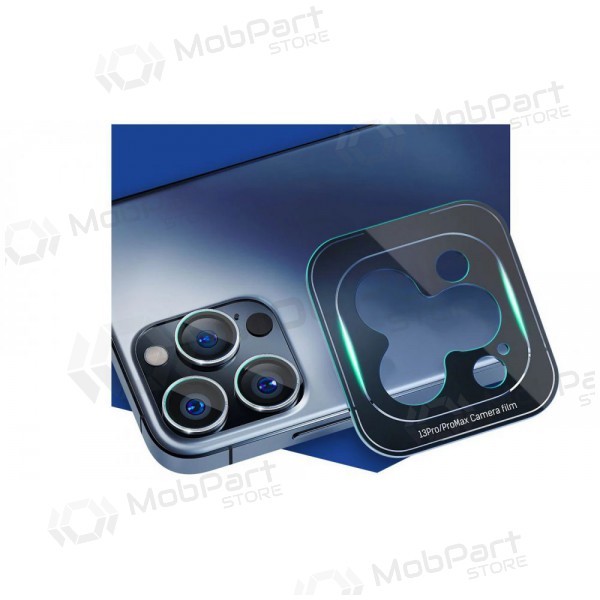 Apple iPhone 14 Pro / 14 Pro Max Schutz gehärtetes Glas für Kamera - 3MK Lens Pro (silber)