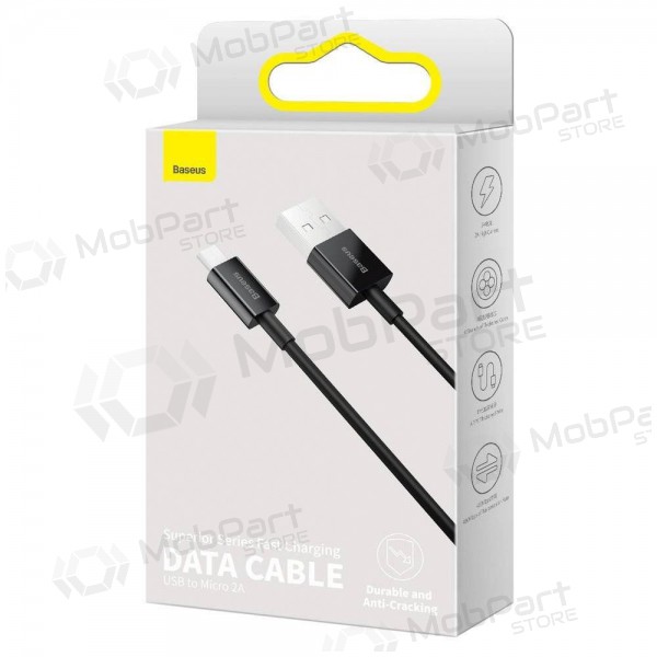 USB-Kabel Baseus Superior microUSB 2A 2.0m (Schwarz) CAMYS-A01