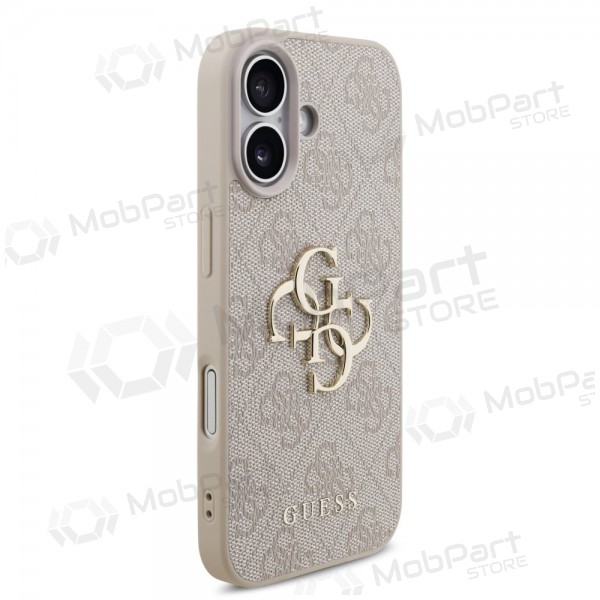 Apple iPhone 17 Hülle - Guess PU 4G Metal Logo (rosa)